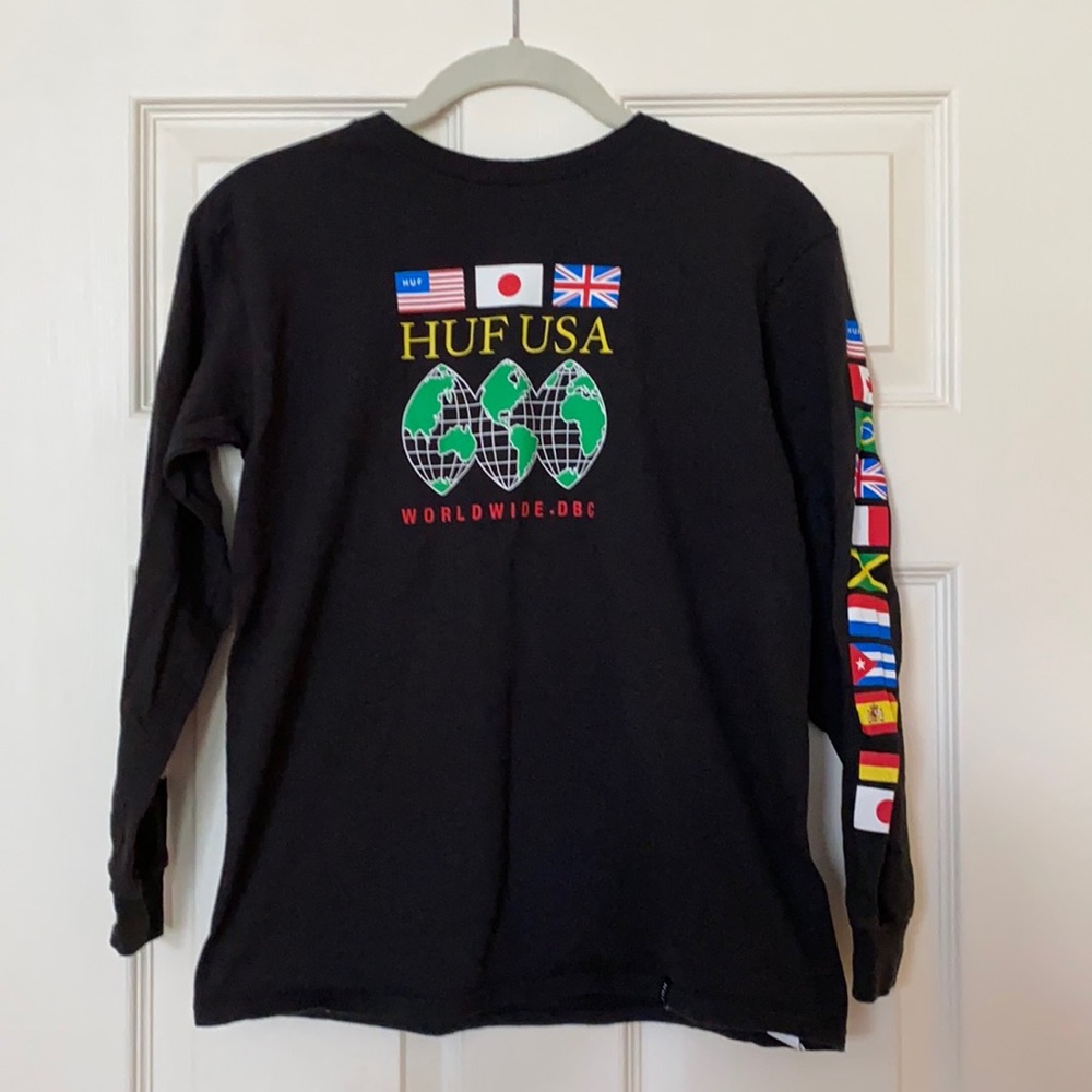 HUF Global Domination Long Sleeve T-Shirt-Boys